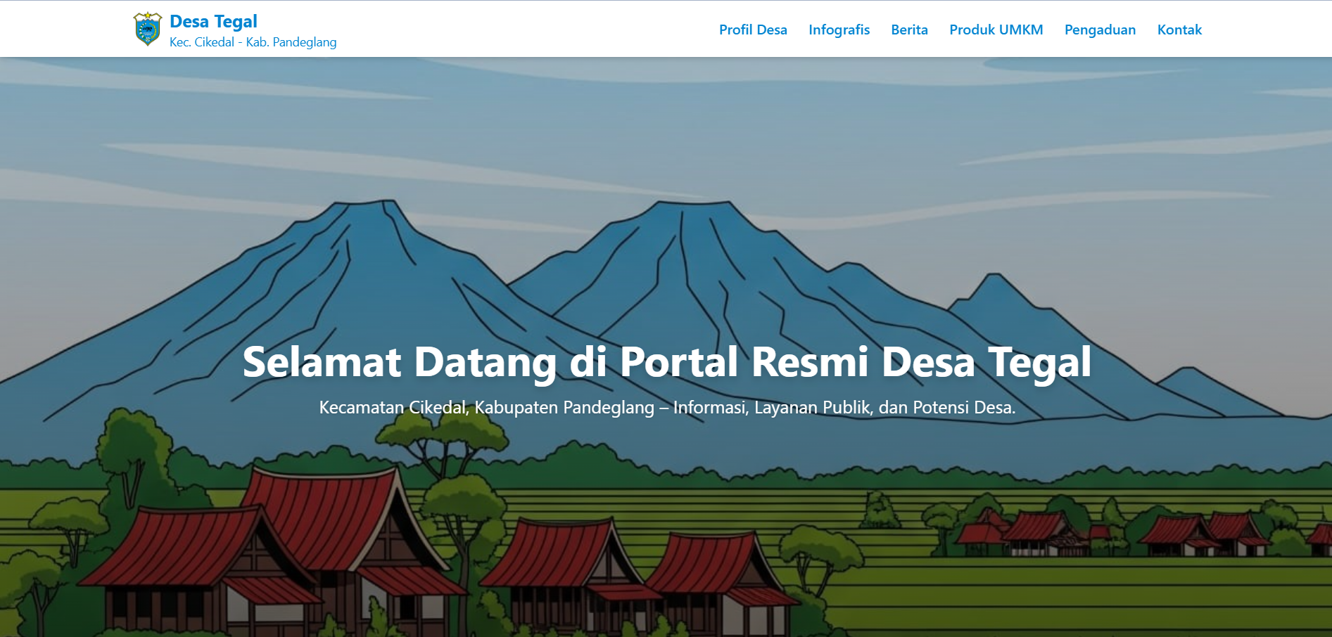 Pembuatan Website Desa Tegal oleh Mahasiswa KKM 28 Universitas Bina Bangsa 2025